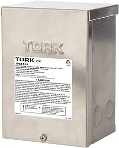 Tork TPX300S Low Voltage Transformer Stainless Input 120V 300W 12V, 13V &amp; 14V