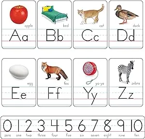 Trend Photo Alphabet Cards Zaner-Bloser Manuscript Bulletin Board Set