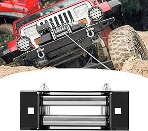 Wsays UTV ATV 6" (152.4 mm) Winch Roller Fairlead Cable Guide for 4000-5500 lbs ATV Winches