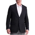 Haggar Black Solid Gab Active Series Tailored Fit Blazer