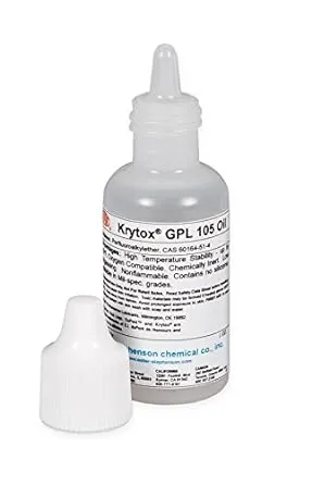 Krytox by Chemours GPL105 1oz Drip Bottle - Industrial Oil (MSD050101)