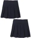 The Children's Place Girls' Uniform Pleated Skort 2-Pack