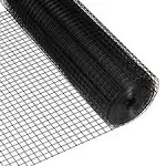 Amagabeli 36inch x 50ft Hardware Cloth 1 inch Square 16 Gauge Black Vinyl Coated Welded Fence Mesh Roll for Home and Garden Fence and Pet Enclosures