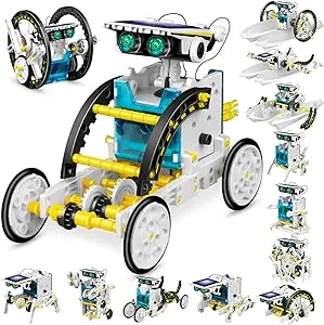 Dioju 13-in-1 Solar Robot Toys for Ages 8 9 10 11 12 Year Old Boys Girls, Stem Science Kits for Kids Age 8-12, Building Experiments Robotics Kit