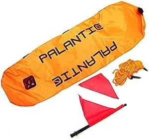 Palantic Scuba Diving Spearfishing Nylon Torpedo Float with Dive Flag