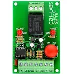 ELECTRONICS-SALON Panel Mount Momentary-Switch/Pulse- Signal Control Latching SPDT Relay