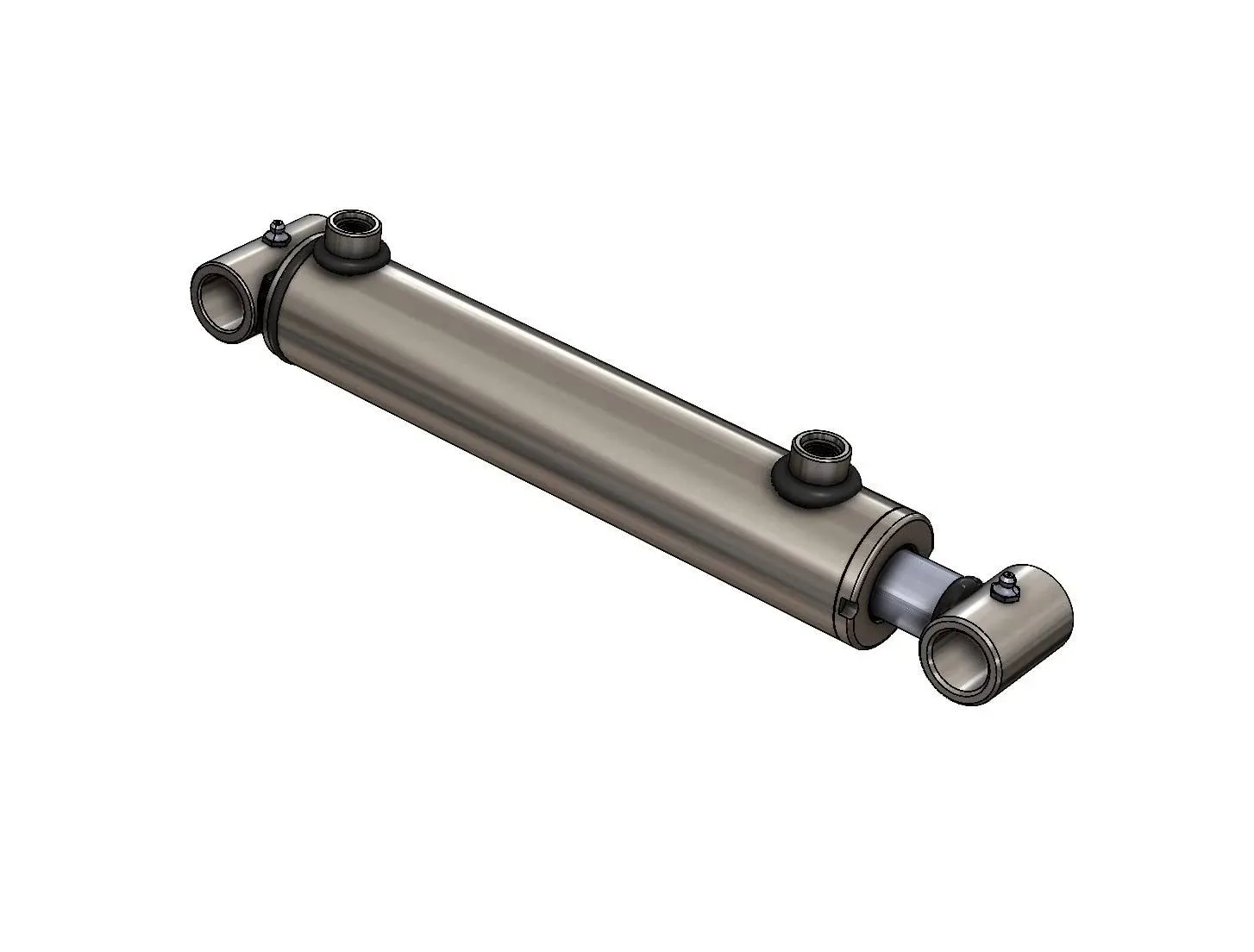 Double Acting Hydraulic Cylinder - Cross Tube Hydraulic Cylinder 1.5" and 2" Bore ...