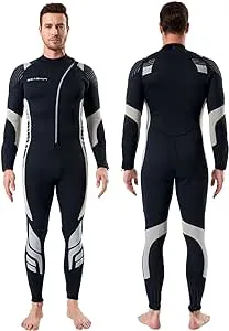 Seaskin Wetsuits for Men Women 3mm Front Zip Full Wetsuit