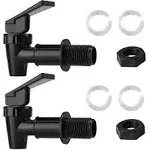 Huining BPA Free Plastic Water Spigots 2 Pack Replacement Cooler Filtration