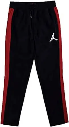 Jordan Boys' Jumpman Jogger Pants in Black/Black Size Medium | Cotton/Fleece