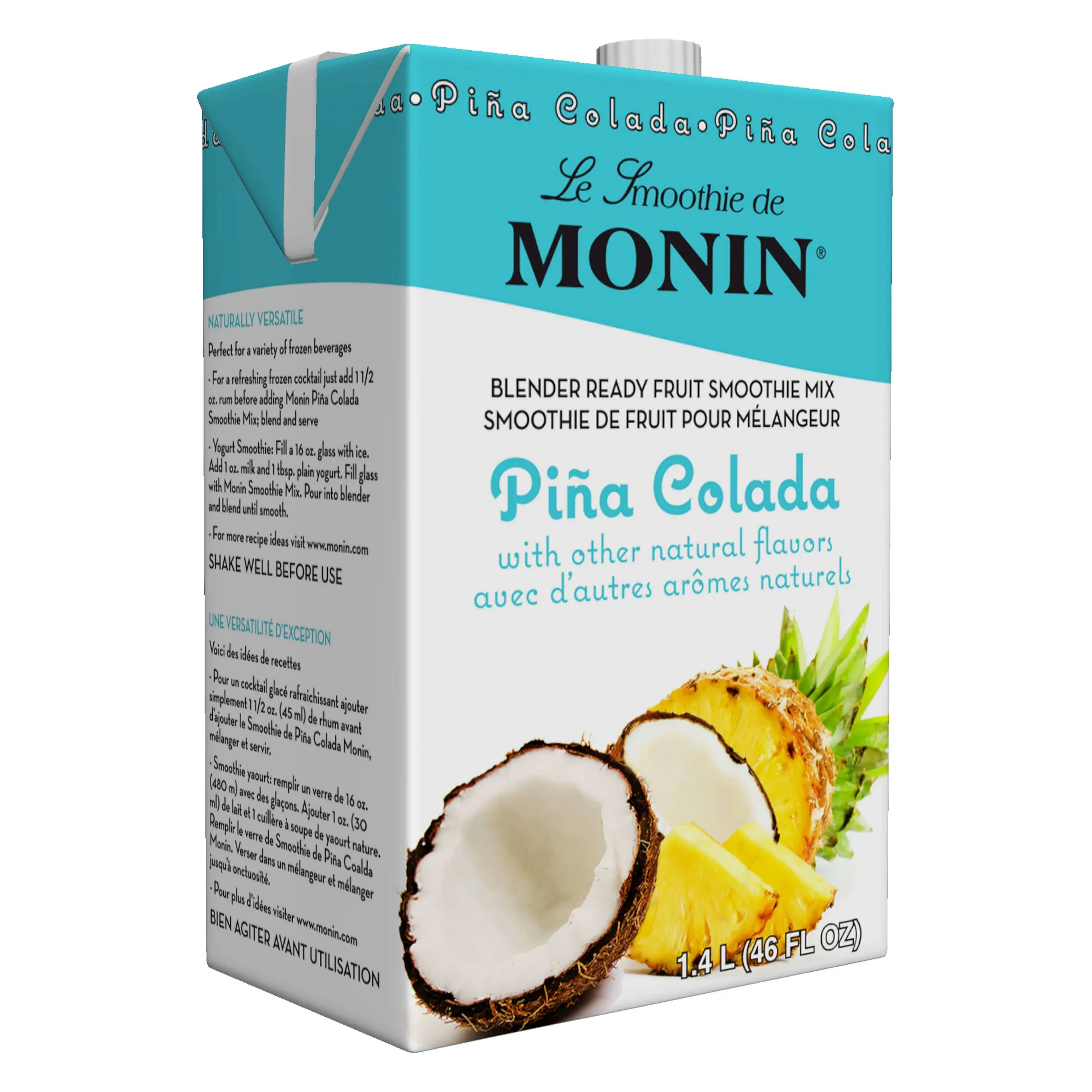 Monin Pina Colada Fruit Smoothie Mix, 46 Ounce, 6 per Case