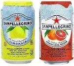 Sanpellegrino Italian Sparkling Drink Aranciata Rossa, Sparkling Orange and Blood Orange Beverage, 12 Pack of 11.15 Fl Oz Cans