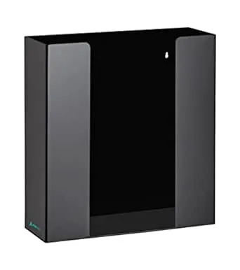 Alpine 902-02-BLK Glove Dispenser,  Capacity, Acrylic, Black