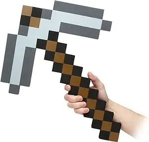 18&quot; &#x27;Think Geek&#x27; &#x27;Minecraft Foam Iron Pickax