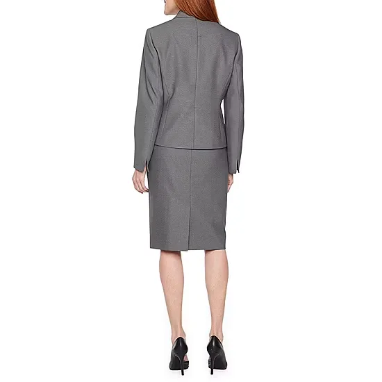 Le Suit Skirt Suit, 6 , Gray