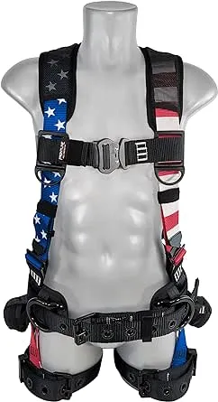 Frontline 110CTB-AM American Style Full Body Harness with Aluminum Hardware and Suspension Trauma Straps