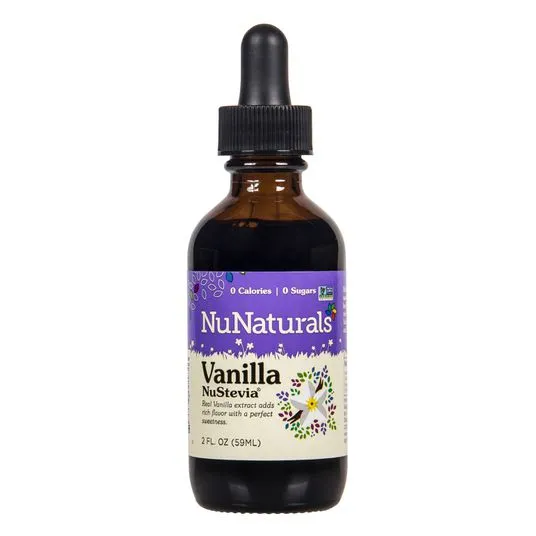 NuNaturals Pure Liquid NuStevia Vanilla - 2 fl oz bottle