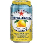 SanPellegrino 43347 Sparkling Fruit Beverages, Limonata (Lemon), 11.15 oz Can, 12/Carton