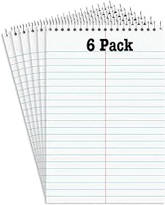 Manaloom Steno Pads Notebooks, Top Bound Spiral Steno Book -Stenos Note Pads ...