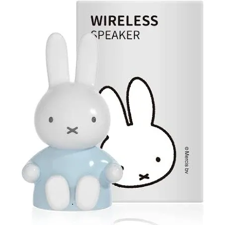 Miffy Portable Bluetooth Speakers, Cute Portable Wireless Speakers with Loud Stereo Sound, Built-in Mic, TF-Card Slot, Dual Pairing,40H Playtime for Room, Desk Decor, for her (Blue)