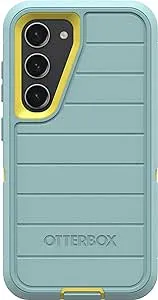 OtterBox Galaxy S23 (Only) - Defender Series Case - Sails and Sun (Blue/Yellow), Rugged & Durable - with Port Protection - Case Only - Microbial Defense Protection - Non-Retail Packaging