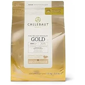 Callebaut Finest Belgian Gold Chocolate With 30.4% Cacao And 28.3% Milk, 88.16 Oz