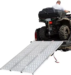 Folding ATV Ramp with Punch Plate Surface