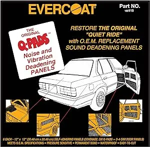 Evercoat 100116 Q-pads Sound Deadener (12 X 12) 6 Pads/Pack