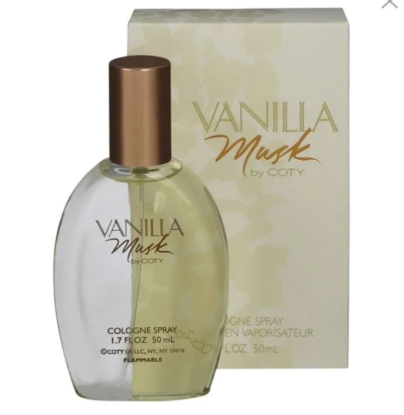 Vanilla Musk by Coty Cologne Spray 1.7 oz for Women, Size: 1.7 fl oz, White