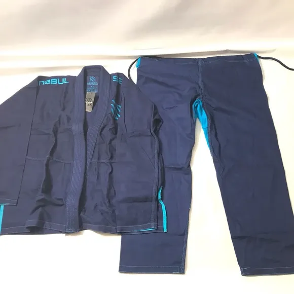 Sanabul Gi Brazilian Jiu Jitsu Top Pant Set Suit Martial Arts MMA BJ Blue New