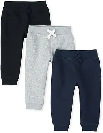 The Children's Place Baby Boys' Active Fleece Jogger Pants