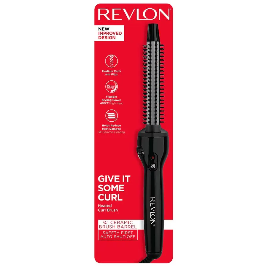 Revlon Perfect Heat Ceramic Curling Brush Iron