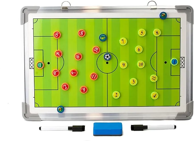 Magnetic Soccer Coaches Clipboard, Dry Erase Marker Board