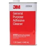 General Purpose Adhesive Cleaner, Quart, 08984