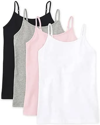 The Children's Place Girls Basic Camisole, 4 Pack