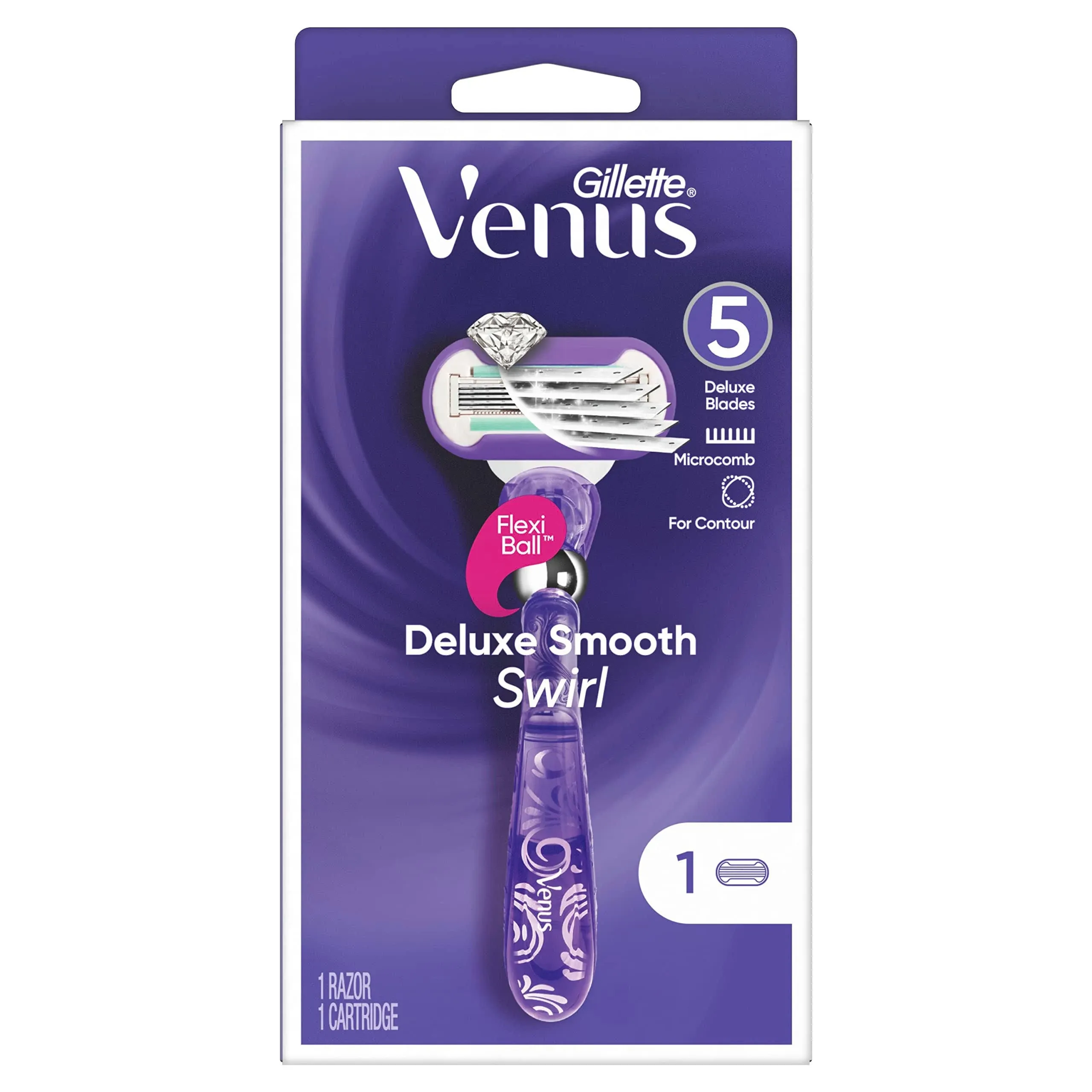 Gillette Venus Razor, Deluxe Smooth, Swirl