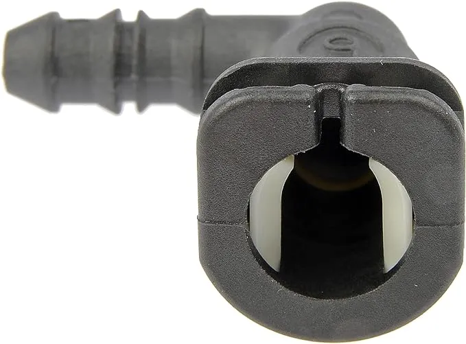 Dorman 800-123 Fuel Line Retaining Clip 5/16 In. Steel To 5/16 In. Nylon with 90 Degree Bend, 2 Pack