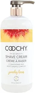 Coochy Intimate Shaving Cream | Shave Conditioner & Moisturizer for Face & Body | Ideal for Sensitive Skin Care, Anti-Bump | Peachy Keen, 32 oz