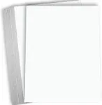 White Cardstock Thick Paper - 8 1/2 x 11&#034; Blank Heavy Weight 100 lb Cover Car...