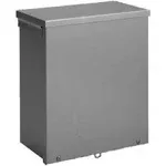 Hoffman A8R86 Enclosure, NEMA 3R, Screw Cover, Gray, KOs, 8" x 8" x 6"