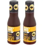 BWW Honey BBQ Sauce Sweet with Gentle Heat 2 Bottles 12 fl.oz (355g) each 