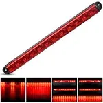 16&#034; Red Truck Trailer Light Bar LED Stop Turn Signal Tail Brake Lights Strip USA