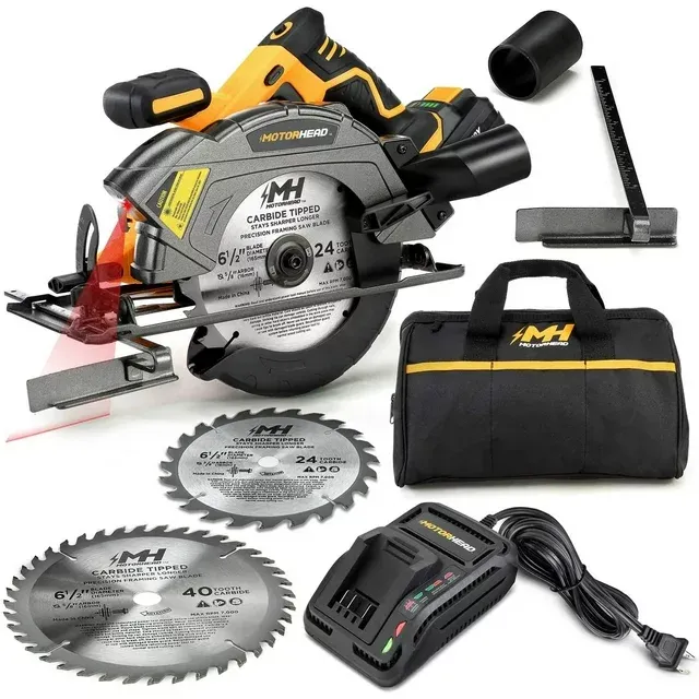 MOTORHEAD 20V ULTRA 6-1/2 Cordless Circular Saw