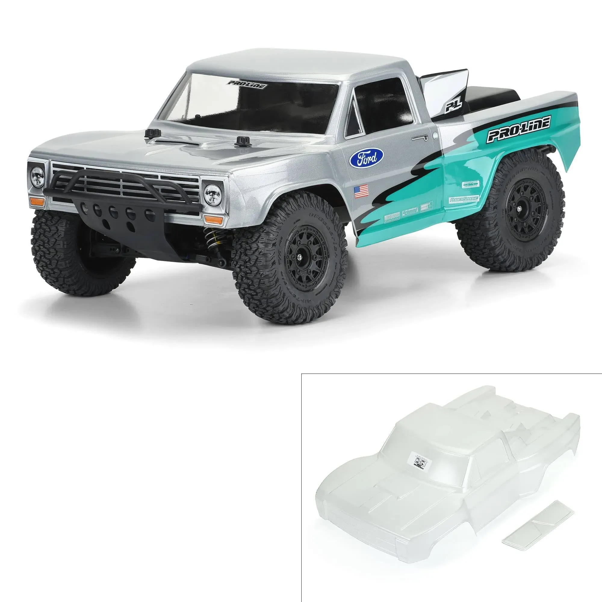 Pro-Line Racing 355117 - Pre-Cut 1967 Ford F-100 Clear Body for SC