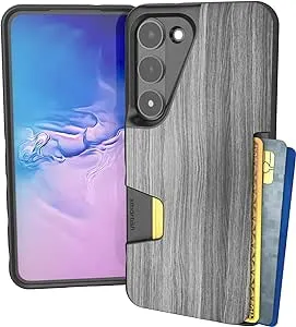 Smartish Galaxy S23 Wallet Case - Wallet Slayer Vol. 1 [Slim + Protective] Grip Credit Card Holder - Drop Tested Hidden Card Slot Cover for Samsung Galaxy S23 - Graspin' Aspen