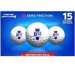 Zero Friction B52 Distance Golf Ball, 15Pk, White