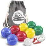 GoSports 65mm Travel Size Mini Bocce Game Set with 8 Balls, Pallino, Tote Bag