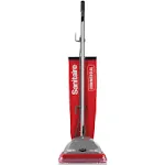 TRADITION Upright Vacuum with Shake-Out Bag, 16 lb, Red