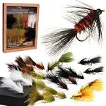 Roxstar Fly Shop | 24Pk Wooly Bugger Flies Assortment | Hand Tied with Platinum 