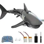 Itoyifun 2.4g Remote Control Shark Toys 1:18 Simulation Shark Toy for Boys Girls RC Boat Swimming Pool Toys for Kids